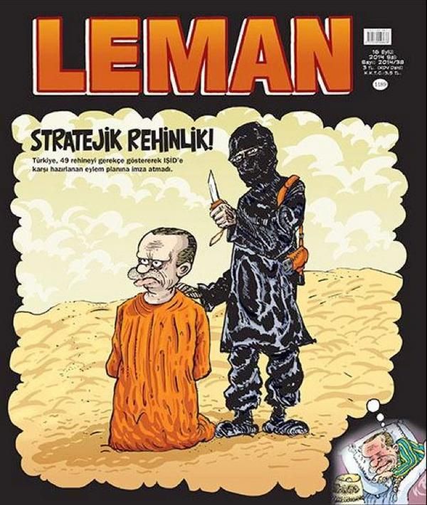 Leman'dan olay kapak! IŞİD Erdoğan'ı rehin aldı - Resim : 1