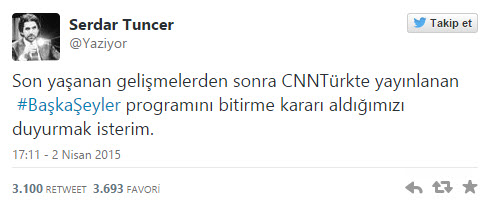 'Savcı Kiraz' haberlerine tepki gösterdi, CNN Türk'ten istifa etti! - Resim : 1