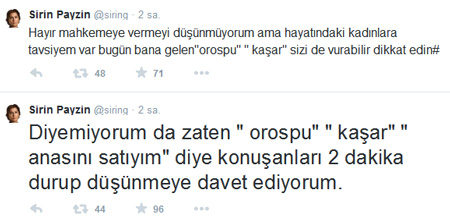 Ünlü ekran yüzü twitter'dan patladı! 'Or.spu kaşar diyen birine ben birşey diyemiyorum!' - Resim : 1