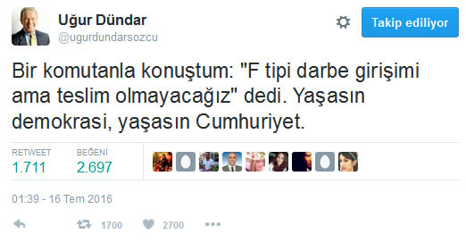 Uğur Dündar'ı isyan ettiren mesaj: Bunu yazanlar alçaktır! - Resim : 2