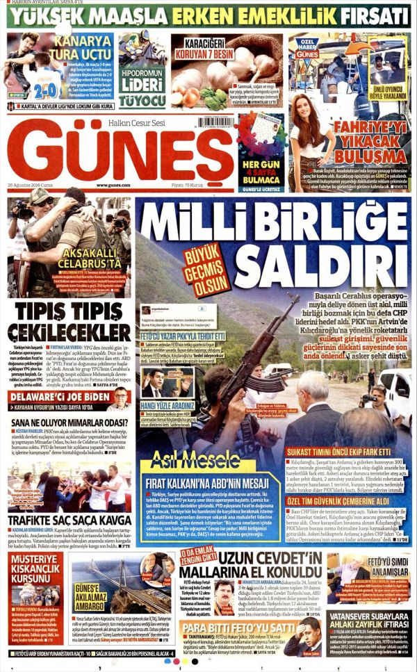 Güneş Gazetesi'nden 3.köprü sitemi: Bize neden ilan vermediniz? - Resim : 1