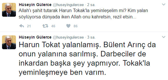 Bülent Arınç ile Hüseyin Gülerce Twitter'dan kapıştı: Halbuki ahmaklıktan söz ediyordu... - Resim : 3