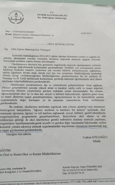 Mezuniyet törenlerinde cüppe ve kep yasak! İşte nedeni! - Resim : 1