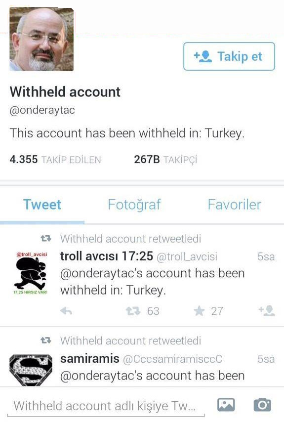 Önder Aytaç’a Twitter şoku! Hesabı engellendi! - Resim : 1