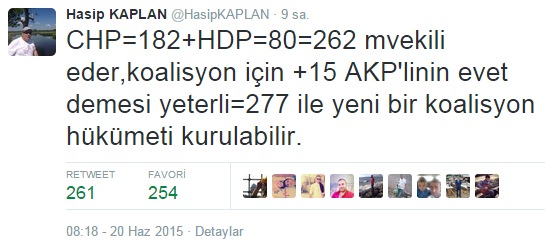 Hasip Kaplan'ın koalisyon hesabı sosyal medyayı salladı - Resim : 1