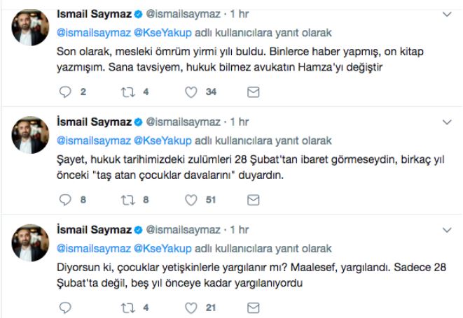 İsmail Saymaz'dan "14 yaşında idamım istendi" diyen Star yazarına: İstenmedi, avukatını değiştir! - Resim : 1