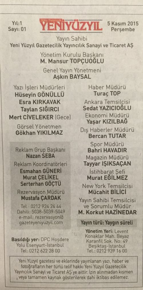 Yeni Yüzyıl yeniden yayında! İşte yazar kadrosu! - Resim : 2