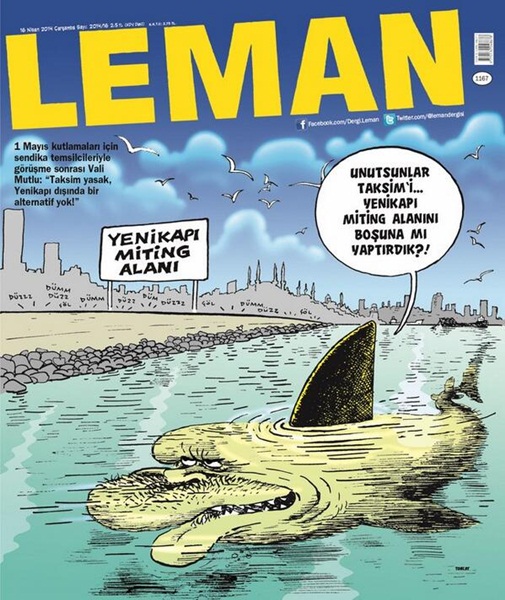 LeMan, Erdoğan'ı köpek balığı yaptı; Unutsunlar Taksim'i... - Resim : 1