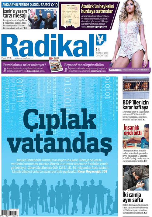 Radikal'den çıplak manşet! - Resim : 1