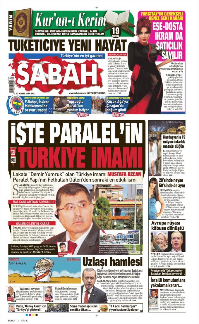 Sabah manşetten duyurdu; İşte Cemaat'in Türkiye İmamı! - Resim : 1