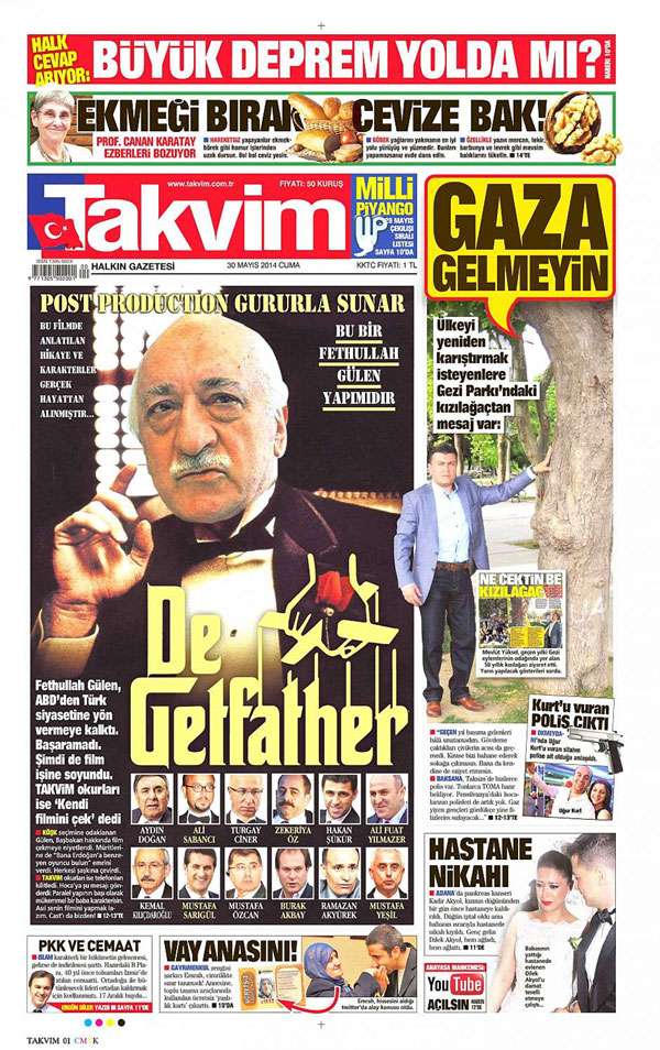 Takvim, Fethullah Gülen'i Marlon Brando yaptı! De get father! - Resim : 1