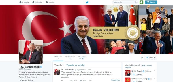 Başbakan Binali Yıldırım ilk tweetini attı! - Resim : 1