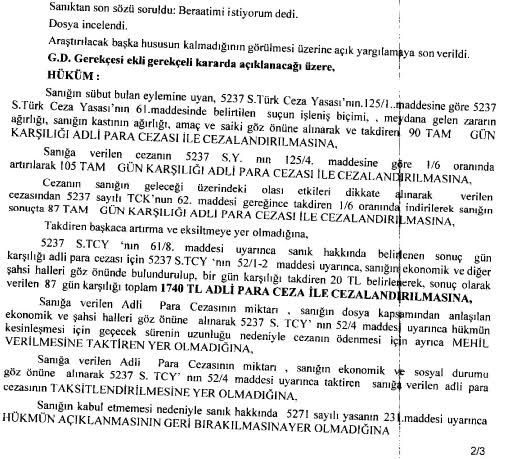 Gazeteciye hakaret eden belediye başkanına ceza! - Resim : 1