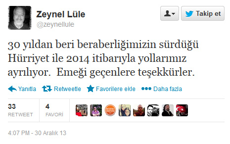 Hürriyet'ten 30 yıl sonra gelen ayrılık! Hangi önemli isim veda etti? - Resim : 1