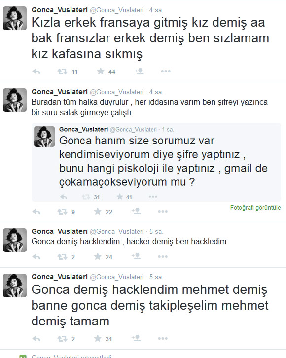 Gonca Vuslateri'ne Twitter şoku - Resim : 2