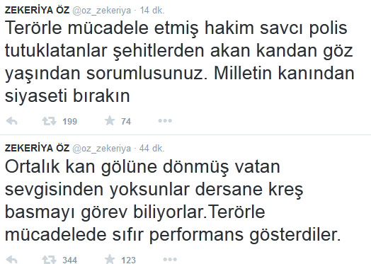 Yakalama kararıyla aranan Zekeriya Öz Twitter'da ortaya çıktı! - Resim : 1