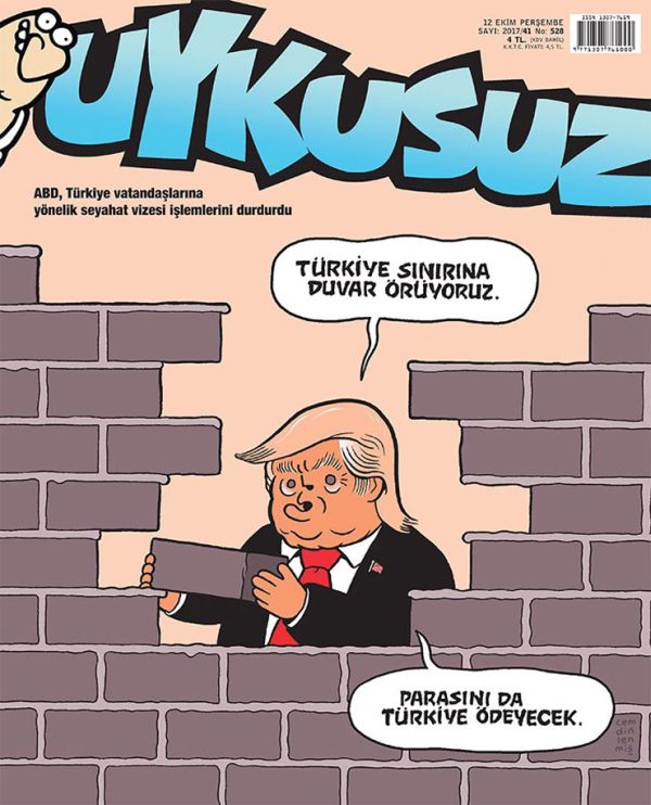 Uykusuz'dan bomba 'vize krizi' kapağı! Trump Türkiye sınırına duvar örüyor! - Resim : 1