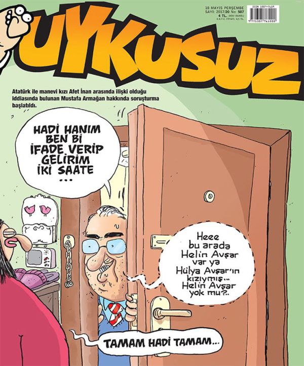 Uykusuz'dan ‘Atatürk’e hakaret’ kapağı: İfade verip gelirim iki saate - Resim : 1